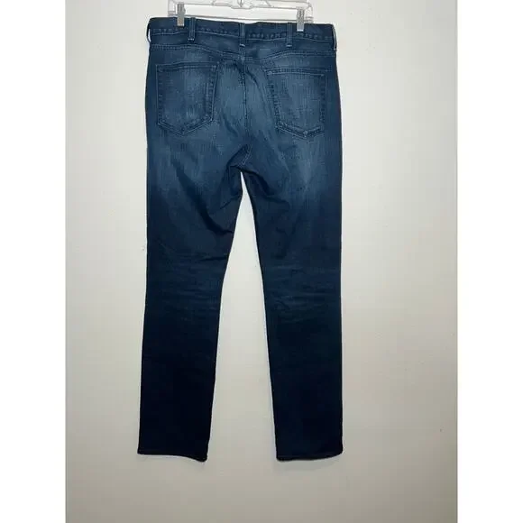 Cremieux 36/34 Slim Men's Jeans Dark Blue - Picture 2 of 3